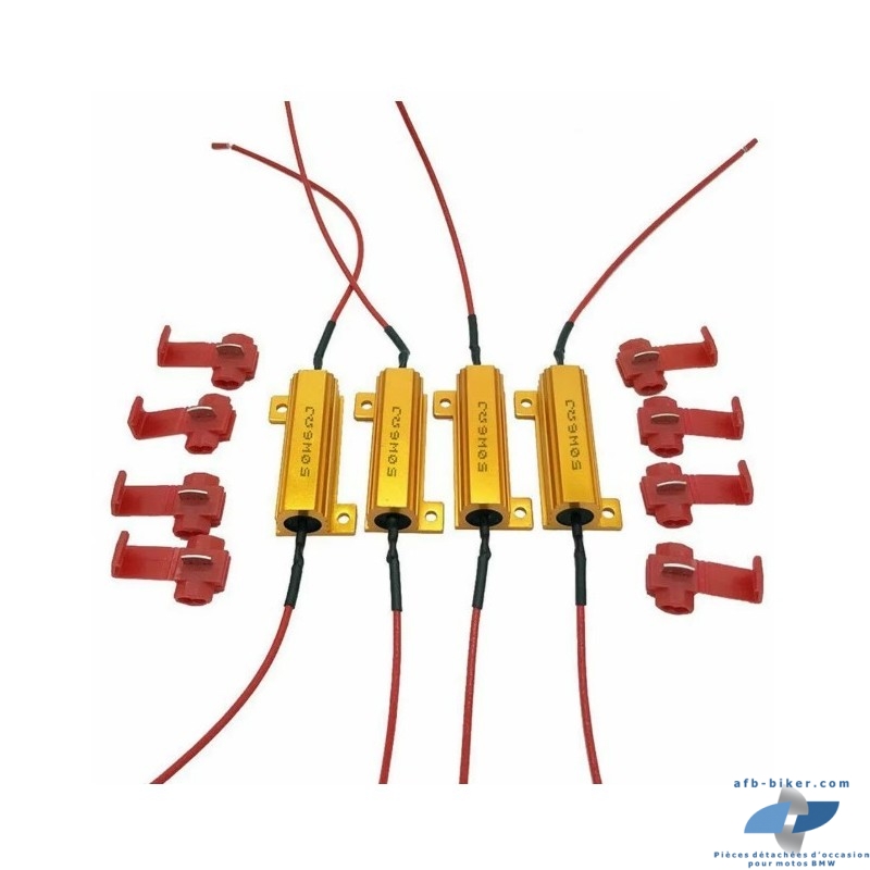 Résistance de 6 ohm pour annuler les défauts sur les voyants de tableaux de bord.