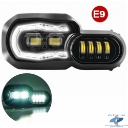 Phare à Led E9 "neuf" de BMW f 700 gs - f 650 gs - f 800 gs - f 800 r
